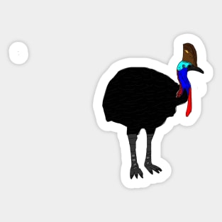 Southern Cassowary Sticker